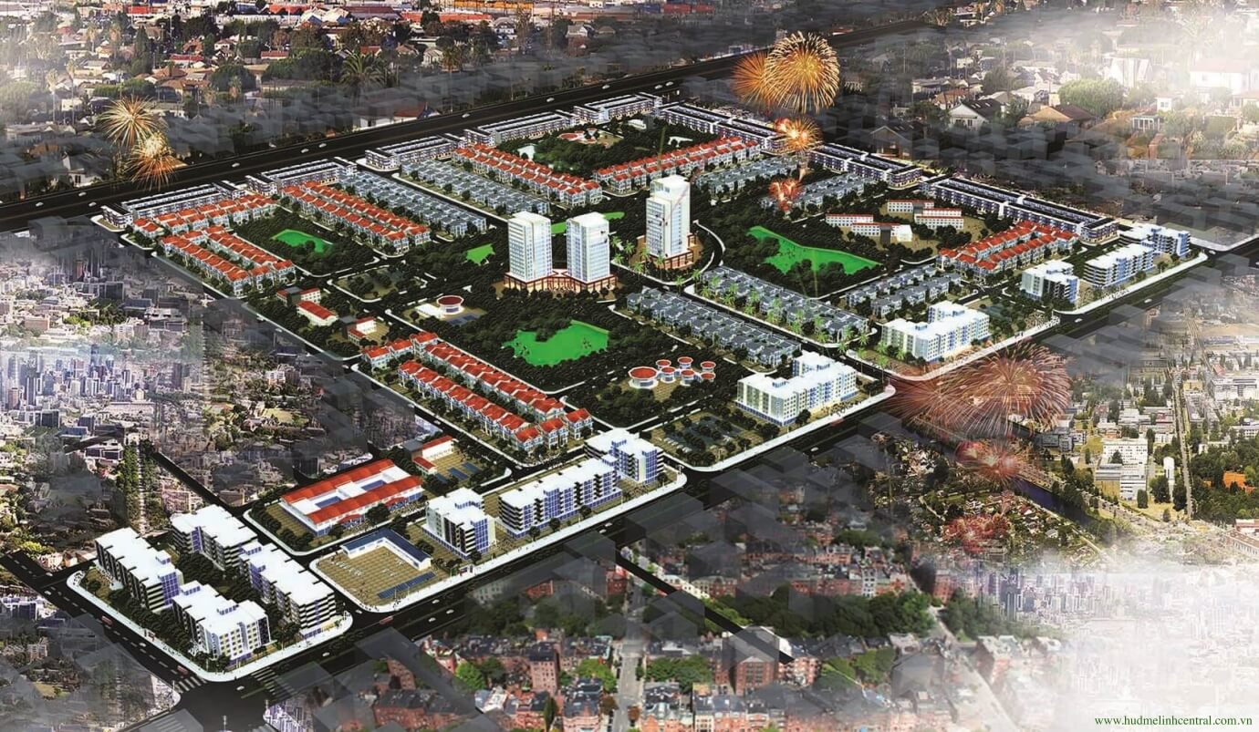 Phối cảnh khu đô thị HUD Mê Linh